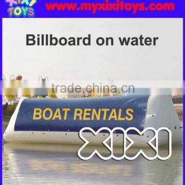 Floating inflatable billboard, outdoor advertising inflatable billboard on water