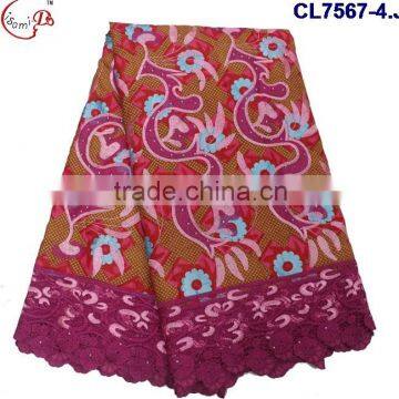 CL7567 2016 Chowleedee High Quality Top Fashion Latest Design Wax Lace photo-4