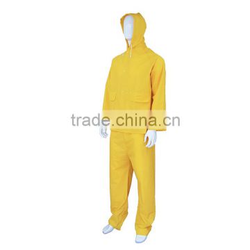 PVC polyester waterproof raincoat with pants