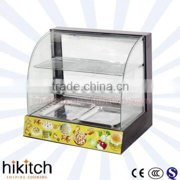 gLass cover electric 0.8KW food warmer display showcase for catering