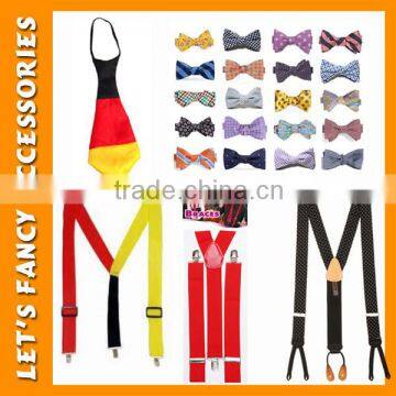 2016 Man Children Party Necktie and Custom Suspender Set Newest Men's Neckwear