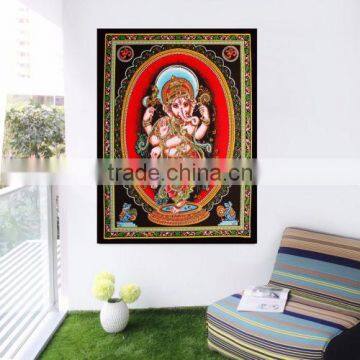 Indian Lord Ganesha Hippie Tapestry