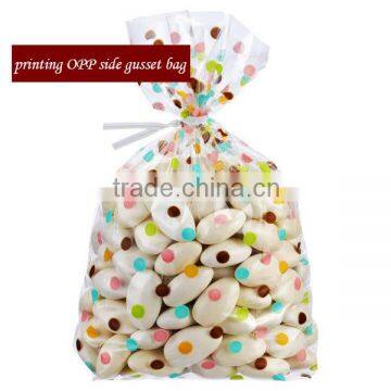 printed food grade cpp side gusset back and bottom seal plastic jelly beans packaging bag
