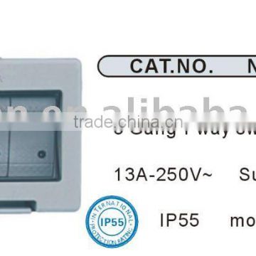 IP55 waterproof switch socket manufacturer