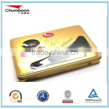 Metal Material and Tinplate Metal Type Candy Box With Pvc Window on Top photo-5