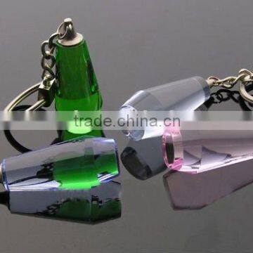 diamond shaped crystal keychains