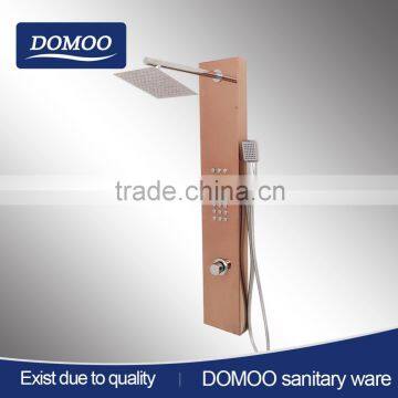 Qingdao Supplier mirror finish stainless steel stand up shower panel rain shower set