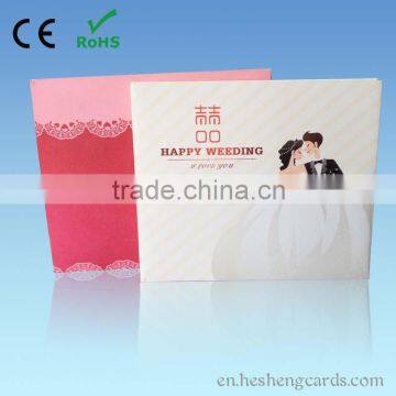 LCD wedding invitation video brochure with custom design