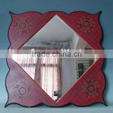 antique wooden mirror