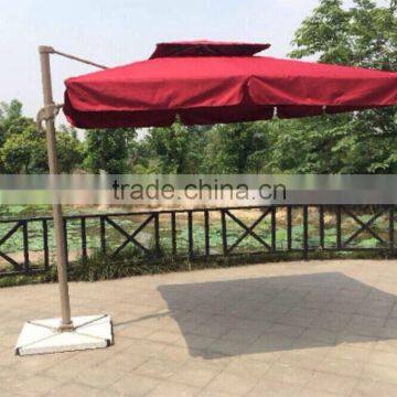 Outdoor Garden Parasol 2.5 M Aluminum Parasol Umbrellas, Square Parasol