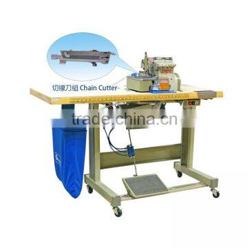 3 Ways Pneumatic Suction Chain Cutter Device With over-lock Machine (with YAMATO)