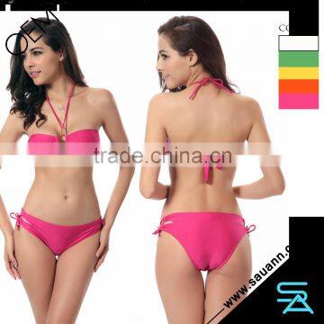 Heat Tropics Multi Color Strappy Bikini