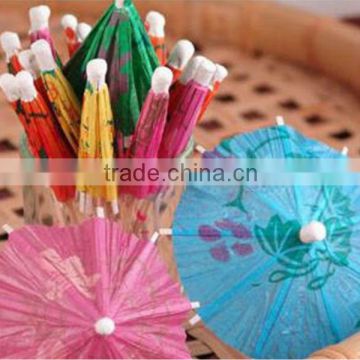 Cocktail Parasol Wooden Picks