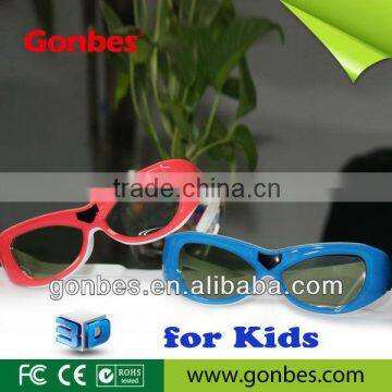 children Mini 3D TV glass Universal 3D Active Shutter Eyewear Glass support Infared and Blueth signal for kids