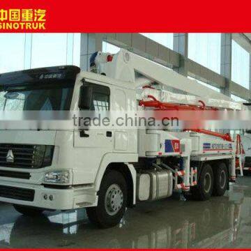 HOWO 37m truck-mounted line concrete pump