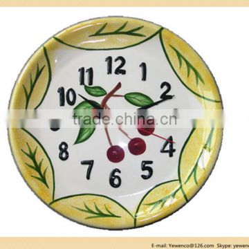 ceramic plate clock