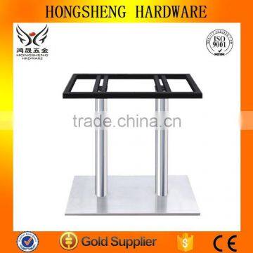 HS-A062D rectangular 201#stainless steel table leg stainless steel furniture leg steel table legs square