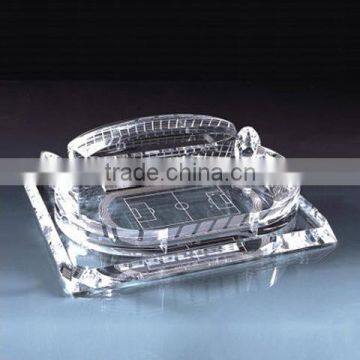 Personalized K9 crystal football stadium model, 3D stadium model for sale