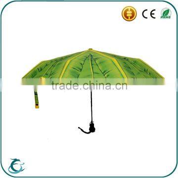 fashion design auto open 3 fold umbrella for sun and rain