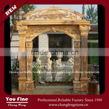 Good Quality Natural Carving Beige Marble Door Surround