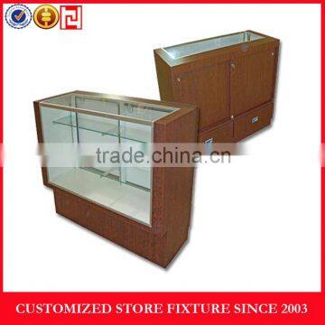 Modern glass wooden furniture display showcase design
