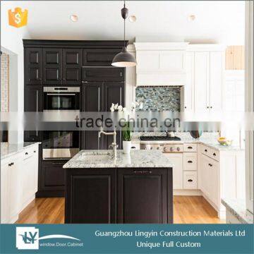 2015 modular cheap kitchen color combinations cabinets with granite counter top in dubai