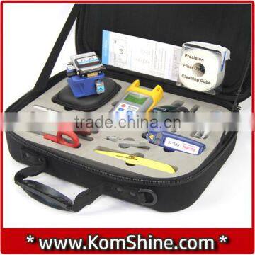 KomShine KFH-13 Basic Fiber Optic Tool Kit Glasvezel Test Assembly Optical Power Meter / VFL / Fiber Cleaver Ect