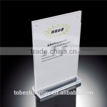 Holder acrylic for table, stand for restaurant, card stand holder