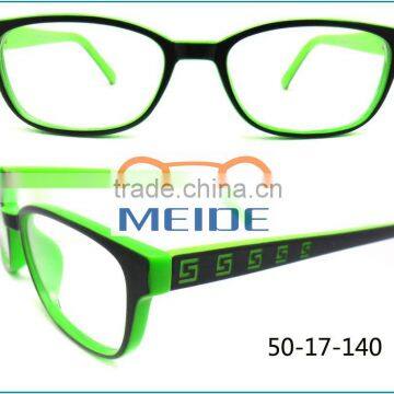 2016 new style made in china C.P injection plastic double color eyeglasses frame for adult