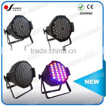 Wedding DMX 512 54PCS 3W RGBW LED Par Aluminum Light With 100000 Hours Long Life