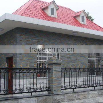 high quality and erosion resistance antacid green and rusty slate natural stone veneer