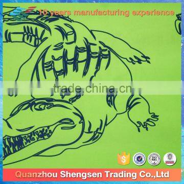 Swimwear Fabric Printed Cartoon Crocodile for Swimwear