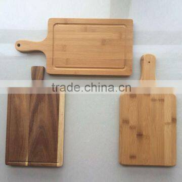 square pizza bamboo cutting board set customized