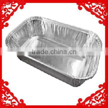 The disposable food container of aluminium foil