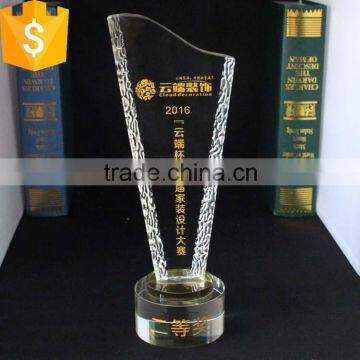 2016 hot sale most popular crystal trophy cup