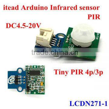 itead Arduino mini human body infraed sensor Tiny PIR 4p/3p DC4.5-20V output signal 0.3v/5v 5m