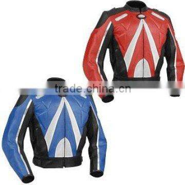 Leather Motorbike Racing Jacket