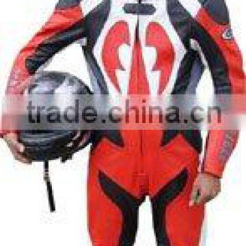 Leather Motor Bike One Piece Suit