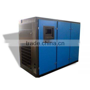 stationary 150HP DC screw air compressor for industry