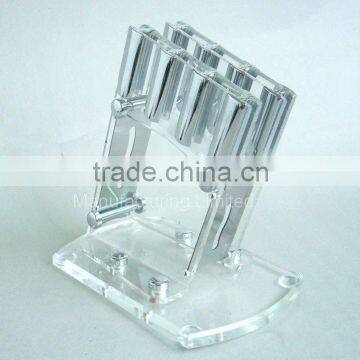 Acrylic good quality acrylic display stand for kitchen knives