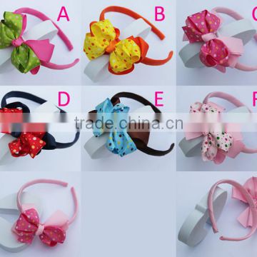 Girls Baby Hair Bands Baby Headbands Cut Dots Hair bows Hair Accessories