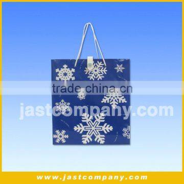 Medium Size Patented Paper Shopping Bag, Christmas Snow Flower Paper Shopping Bag, Paper Shopping Bag photo-3
