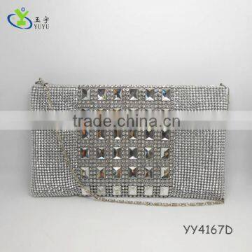 Customized ladies crystal clutch bag