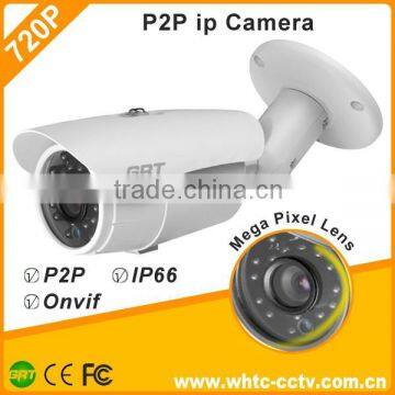 Wholesale cmos hd 720p IR bullet cctv ip camera with p2p