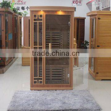 European design far infrared sauna room one person hot tub