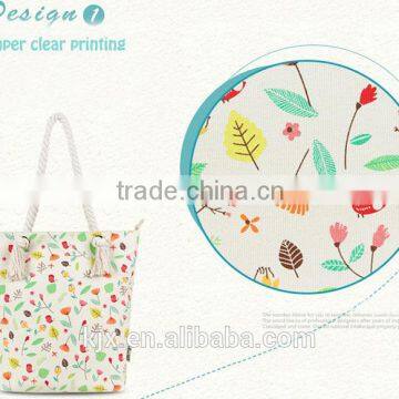 BA-1363 Shenzhen Kangjiaxu Fashion New Arrival Brand Cotton Canvas Shopping Bag Designer Handbag