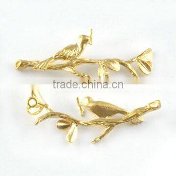 Gold metal bird connector branch connector myna connector
