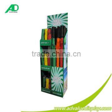 Cardboard Dump Bin Display Boxes With Bottom Wire Shelf Suitable for Umbrella Advertising photo-2