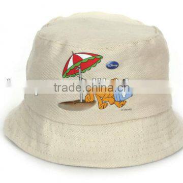 cartoon printing cotton bucket hat for children