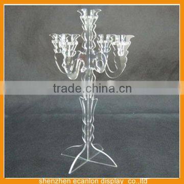 Used Plastic lucite candelabra for wedding